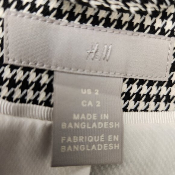 H&M Houndstooth One-Button Blazer - Picture 4 of 4